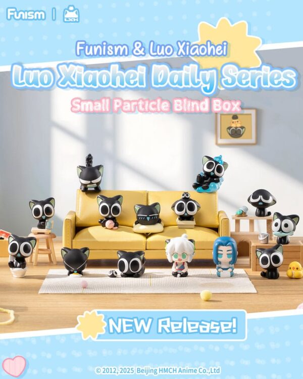 Luo Xiaohei Mini Figuurid Q face Series 1 3 cm Display (4)