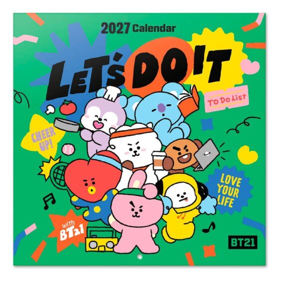BT21 seinakalender 2027 30 x 30 cm