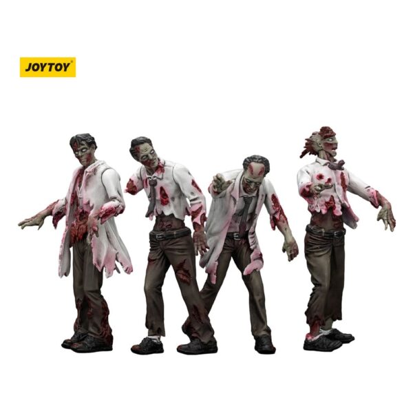 Zombie Dark Source Action Figuurid 4-pack Teadlased (Mees) 8 cm