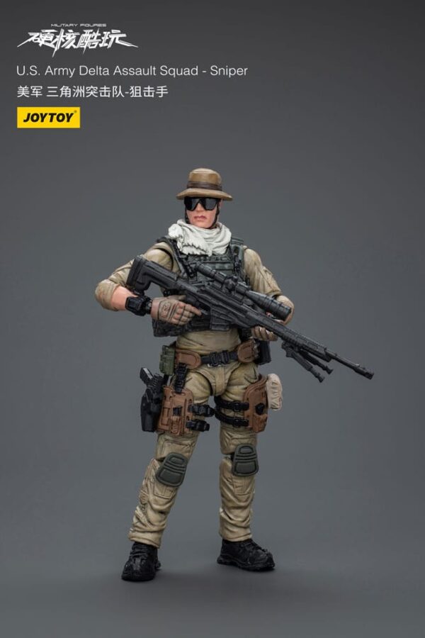 Hardcore Coldplay tegevusfiguur 1/18 U.S. Army Delta Assault Squad Snaiper 11 cm