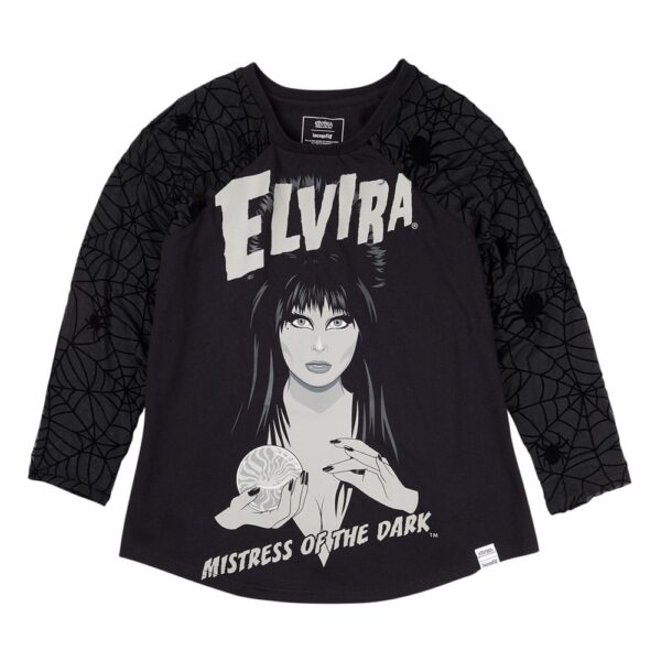 Elivira by Loungefly Tee T-särk Unisex Shirred Raglan suurus S