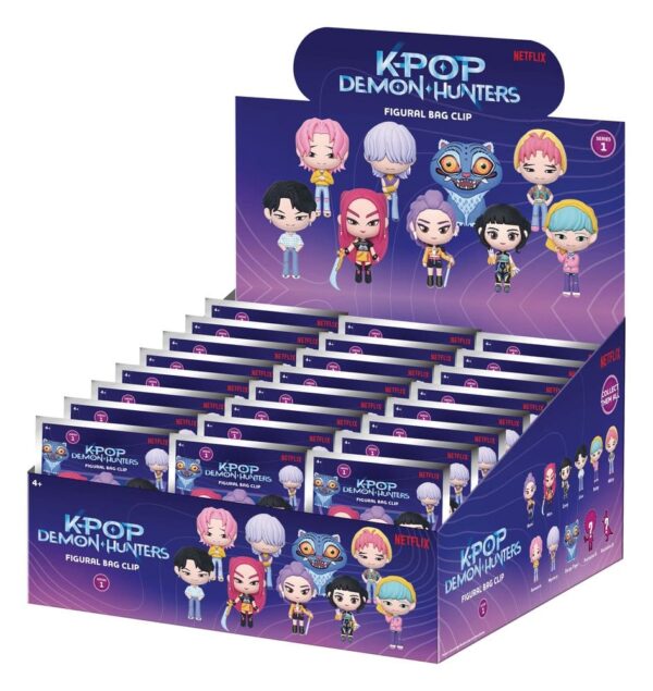 K-Pop Demon Hunter 3D PVC Клипсы для сумок Серия 1 Дисплей (24)