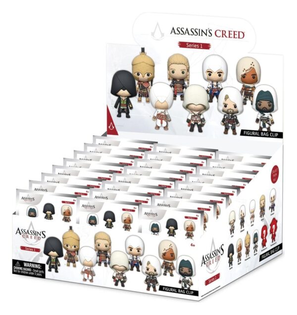 Assassin's Creed 3D PVC Клипсы для сумок Серия 1 Дисплей (24)