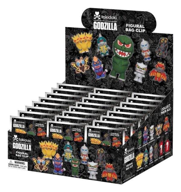 Tokidoki x Godzilla 3D PVC Bag Clips Display (24)
