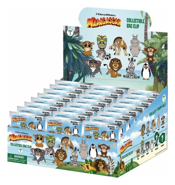 Madagaskar 3D PVC kotiklambrid Serie 1 Display (24)