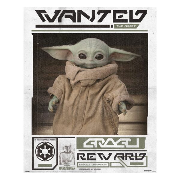 Star Wars: Mandalorian Poster Pack Grogu Wanted 40 x 50 cm (4)