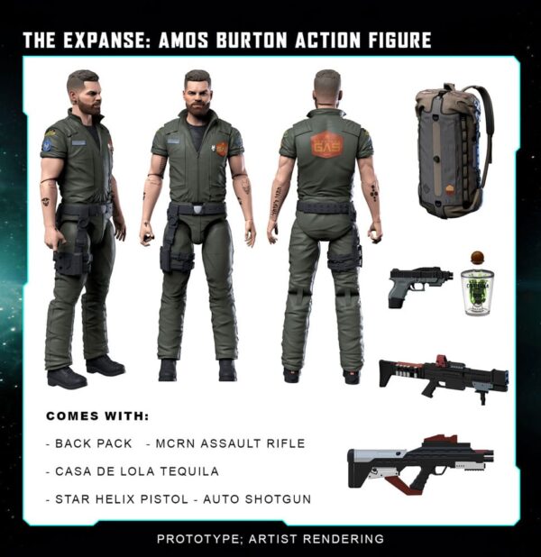 The Expanse Action Figure Amos Burton 20 см