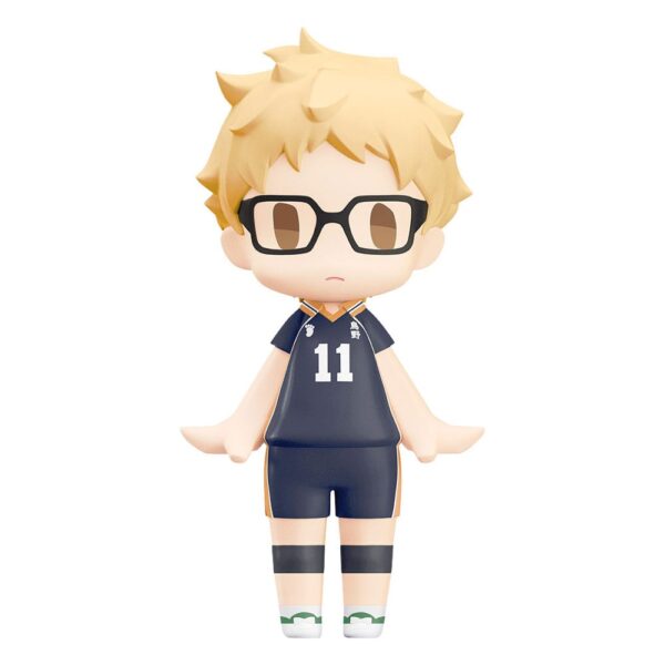 Хайкю!!! HELLO! GOOD SMILE Action Figure Kei Tsukishima 10 cm