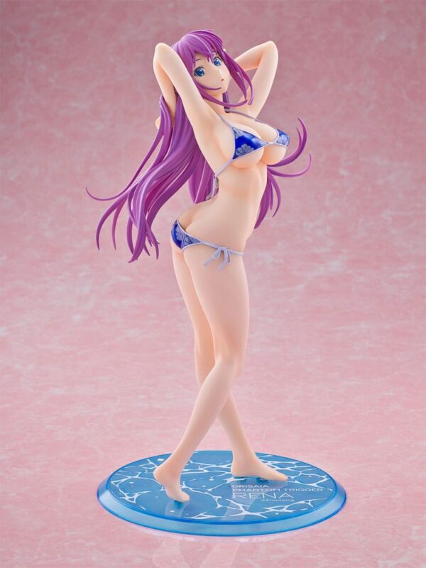 Grisaia Phantom Trigger PVC Statue 1/6 Rena Fukami Metallic Blue Ver. 28 см