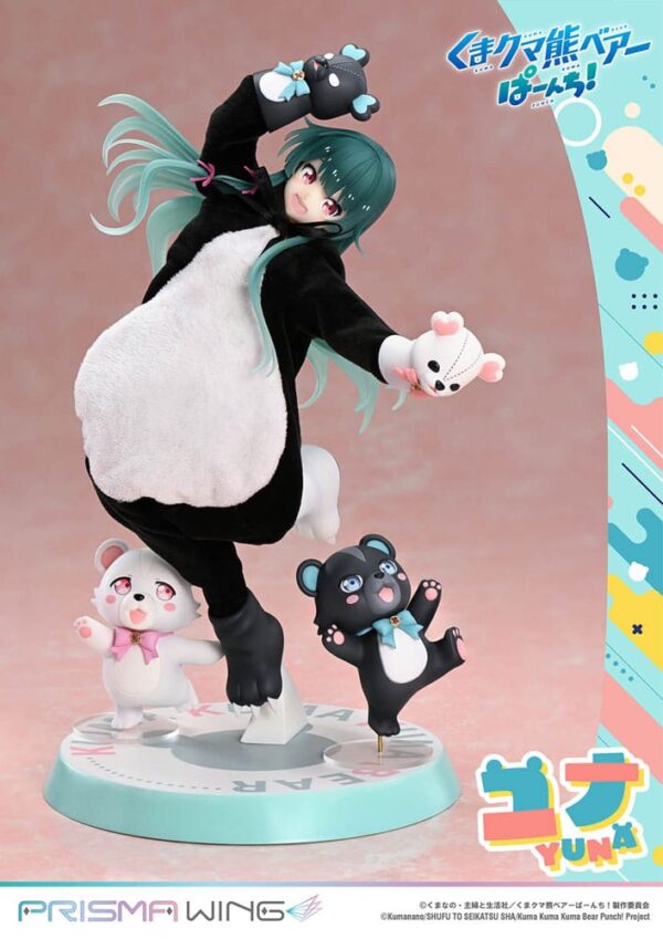Kuma Kuma Kuma Kuma Karu Punch! Prisma Wing PVC kuju 1/7 Yuna 28 cm