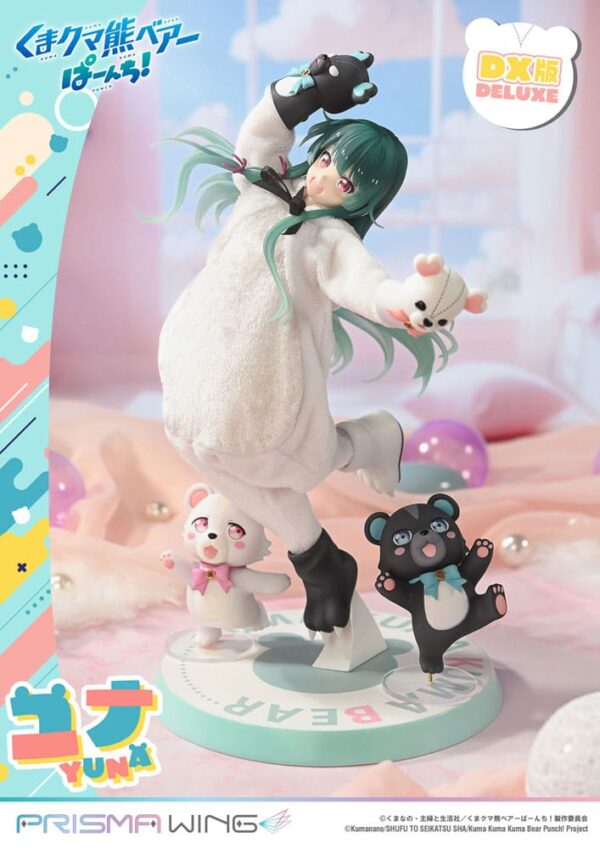 Кума Кума Кума Медвежий удар! Prisma Wing PVC Statue 1/7 Yuna Deluxe Version 28 см