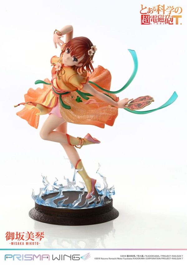 To Aru Kagaku no Railgun Prisma Wing PVC Statue 1/7 Misaka Mikoto 22 см