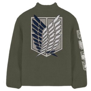 Attack On Titan Sherpa Jacket Logo Size S