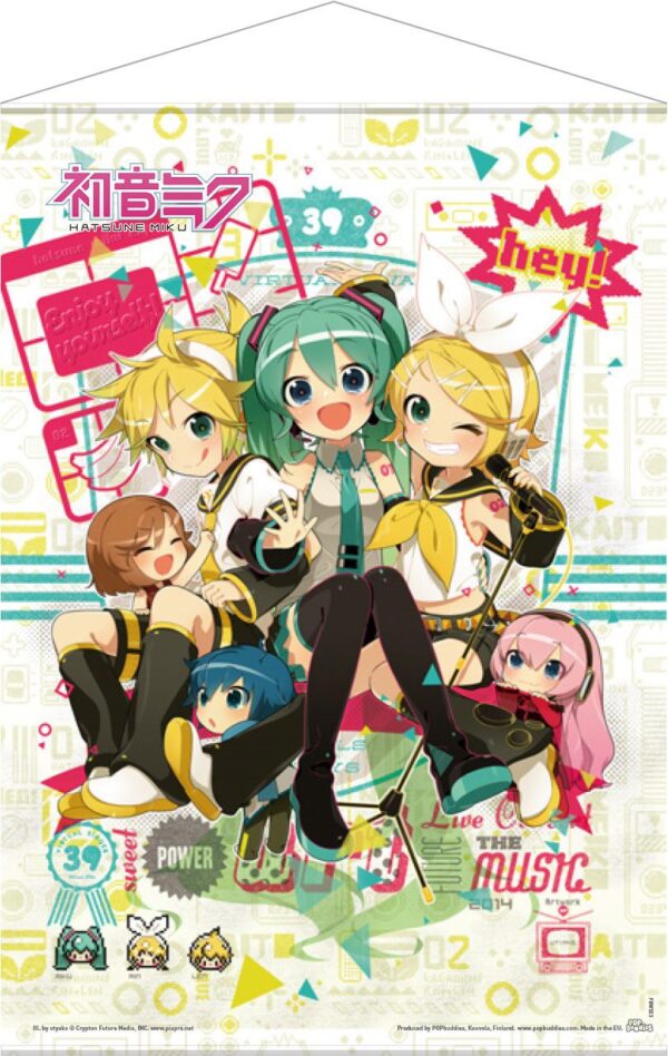 Vocaloid Wallscroll Hey! Piapro tegelased 50 x 70 cm