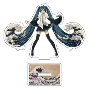 Hatsune Miku x Katsushika Hokusai iXima Die-Cut Acrylic Stand The Great Wave off Kanagawa 10 см (5)