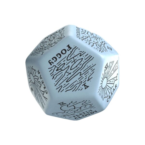 Viridian Jumbo Dice Weather Generator Die D12 Sinine