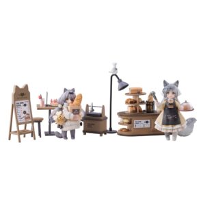 Decorated Life Collection PVC Statue Tea Time Cats – Cat Town Bakery Staff & Customer Set 12 cm