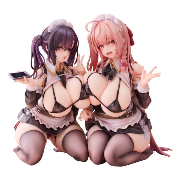 Original Character PVC Statues 1/5 2-komplekt Koho Miya & Otsuhane Fuwari illustratsioon Ninoude 18 cm