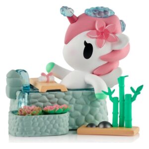 Unicorno aknaraamaturguse figuur Spa Day Hot Springs Oasis 7 cm