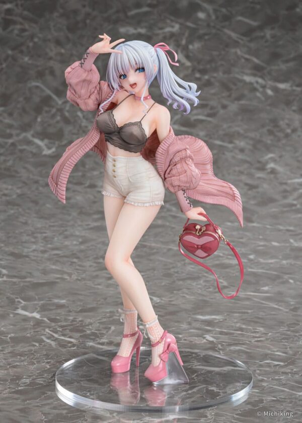 Оригинальная статуэтка ПВХ 1/6 Shion Passion Pink Illustration от Michiking 27 см