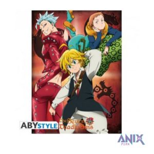 The seven deadly sins — плакат ,,ban, king & meliodas» (52×38)