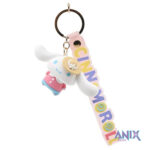 Sanrio Four Seasons Series Keychains with Hand Strap Cinnamoroll, Straw Hat