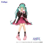 Hatsune Miku Noodle Stopper PVC figuur: Sügiskohting roosa värviversioon (14 cm)