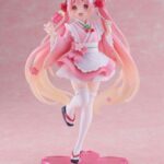 Hatsune Miku PVC фигурка: Новая версия Sakura Miku в стиле японского кафе, 18 см