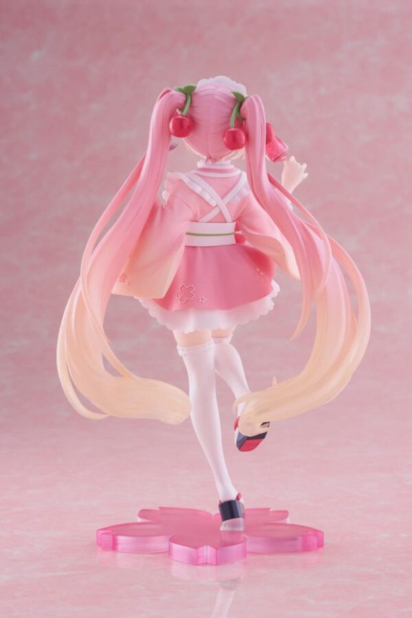 Hatsune Miku PVC фигурка: Новая версия Sakura Miku в стиле японского кафе, 18 см