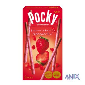 Pocky Sticks Tsubu Tsubu with Strawberry Pieces, 55g