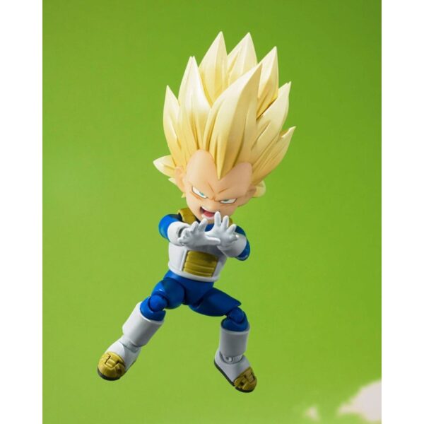 Dragon Ball S.H.Figuarts Action Figuur Super Saiyan Level 3 Vegeta (mini) Daima 8 cm