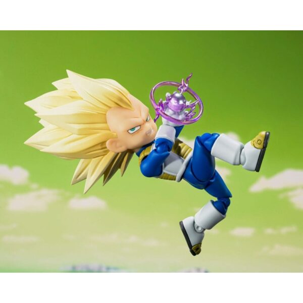 Dragon Ball S.H.Figuarts Action Figuur Super Saiyan Level 3 Vegeta (mini) Daima 8 cm