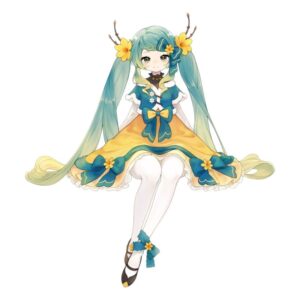 Hatsune Miku Noodle Stopper PVC Figuur Hatsune Miku 2025 Chinese New Year Ver. 14 cm