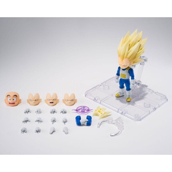 Dragon Ball S.H.Figuarts Action Figuur Super Saiyan Level 3 Vegeta (mini) Daima 8 cm