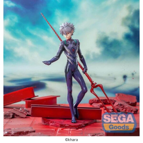 Фигурка Evangelion: 3.0+1.0 Thrice Upon a Time Luminasta PVC Kaworu Nagisa x Spear of Longinus 21 см