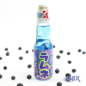 Hata Ramune blueberry flavour soda, 200ml