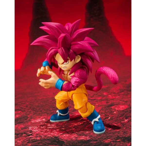 Dragon Ball Daima S.H.Figuarts action-Figuur Super Saiyan Level 4 Son Goku (mini) 8 cm