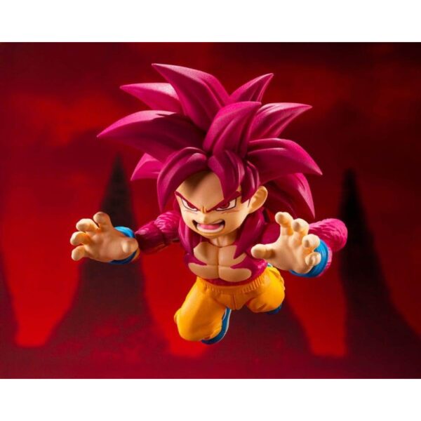 Dragon Ball Daima S.H.Figuarts action-Figuur Super Saiyan Level 4 Son Goku (mini) 8 cm