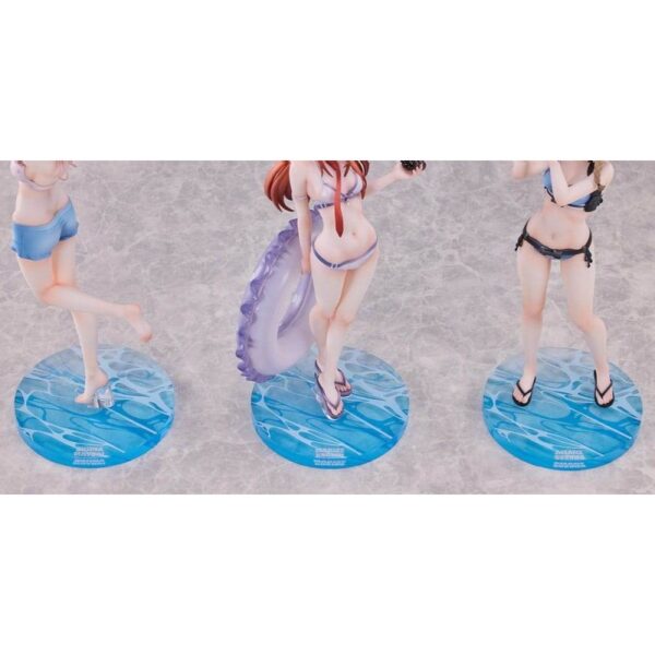 Steins Gate PVC Statues 3-Pack 1/7 Suzuha Amane, Kurisu Makise, Mayuri Shiina Swimsuit Ver.