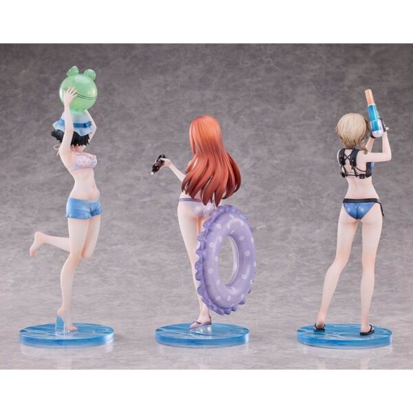 Steins Gate PVC Statues 3-Pack 1/7 Suzuha Amane, Kurisu Makise, Mayuri Shiina Swimsuit Ver.