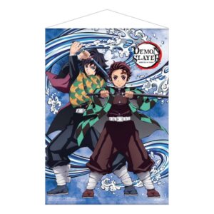 Demon Slayer: Kimetsu no Yaiba Seinaposter Tanjiro Kamado ja Giyu Tomioka Water Breathing 50 x 70 cm