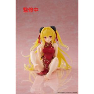 To Love Ru Darkness PVC Figuur Desktop Cute Golden Darkness (Chinese Dress Ver.) 13 cm