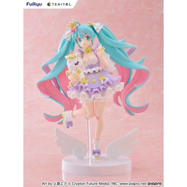 ChatGPT said: Фигурка Hatsune Miku из серии Tenitol — Принцесса Yumekawa, фиолетовая версия, 21 см