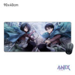 Коврик для мыши 90x40 см, Mikasa & Levi, Attack on Titan
