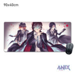 Коврик для мыши 90x40 см, Dazai Osamu & Team, Bungou Stray Dogs