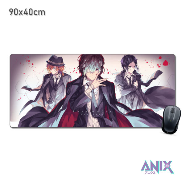 Коврик для мыши 90x40 см, Dazai Osamu & Team, Bungou Stray Dogs
