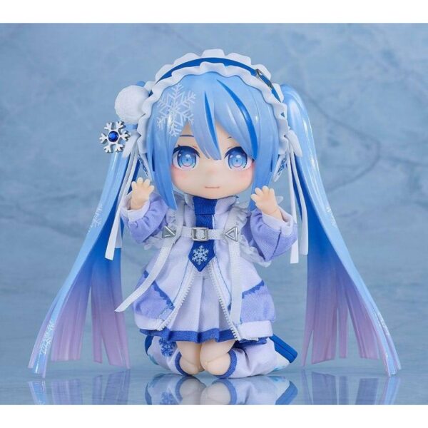 Character Vocal Series 01: Hatsune Miku Nendoroid Doll liigutatav Figuur — Snow Miku: Yukiiro Pop versioon, 14 cm