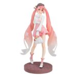 Character Vocal Series 01: Hatsune Miku Pop Up Parade PVC Figuur — Sakura Miku: Hanami rõivaste versioon, 23 cm
