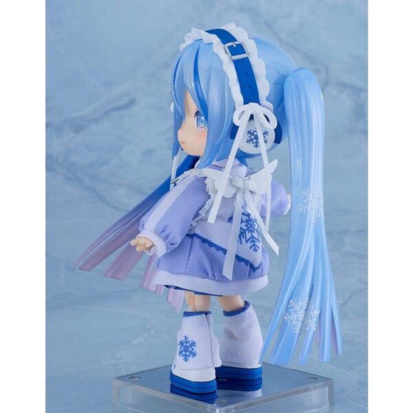 Character Vocal Series 01: Hatsune Miku Nendoroid Doll liigutatav Figuur — Snow Miku: Yukiiro Pop versioon, 14 cm