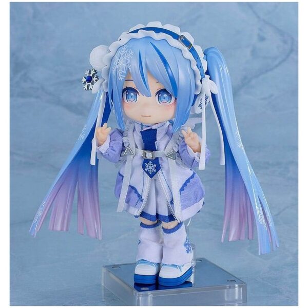 Character Vocal Series 01: Hatsune Miku Nendoroid Doll liigutatav Figuur — Snow Miku: Yukiiro Pop versioon, 14 cm